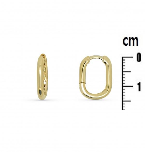 BOUCLES D OREILLES PLAQUE OR 63B34204 reconditionné