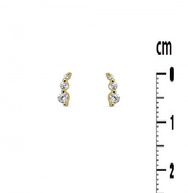 BOUCLES D OREILLES PLAQUE OR 63G4525 reconditionné