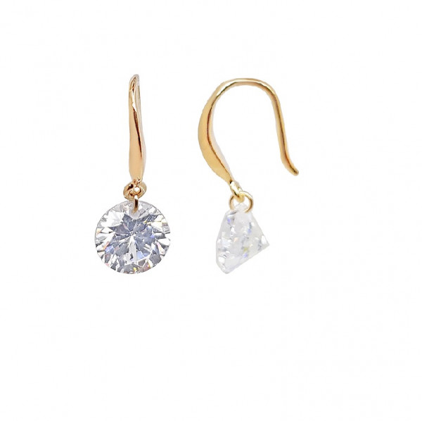 BOUCLES D OREILLES PLAQUE OR 63G4087 reconditionné