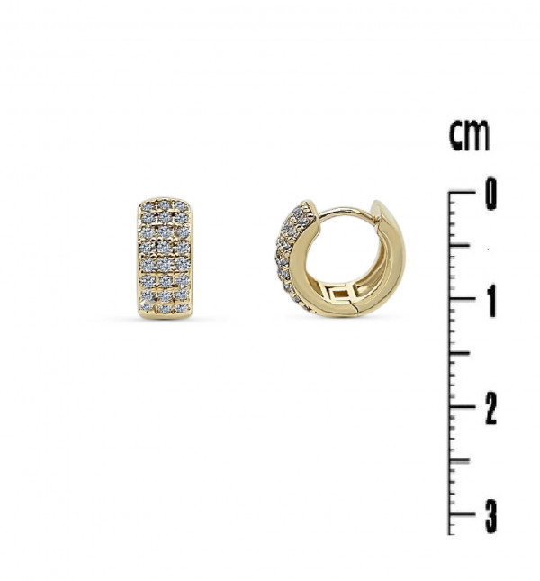 BOUCLES D'OREILLES PLAQUE OR 63B34409 reconditionné