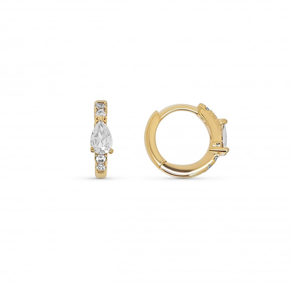 BOUCLES D OREILLES PLAQUE OR 63B34366 reconditionné