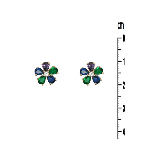 BOUCLES D OREILLES PLAQUE OR 63B33857M reconditionné