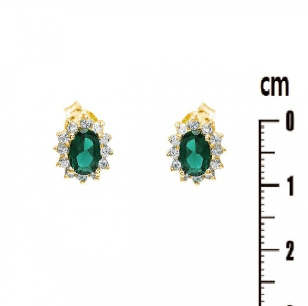 BOUCLES D OREILLES PLAQUE OR 6370755E reconditionné