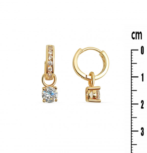BOUCLES D OREILLES PLAQUE OR 6374295 reconditionné